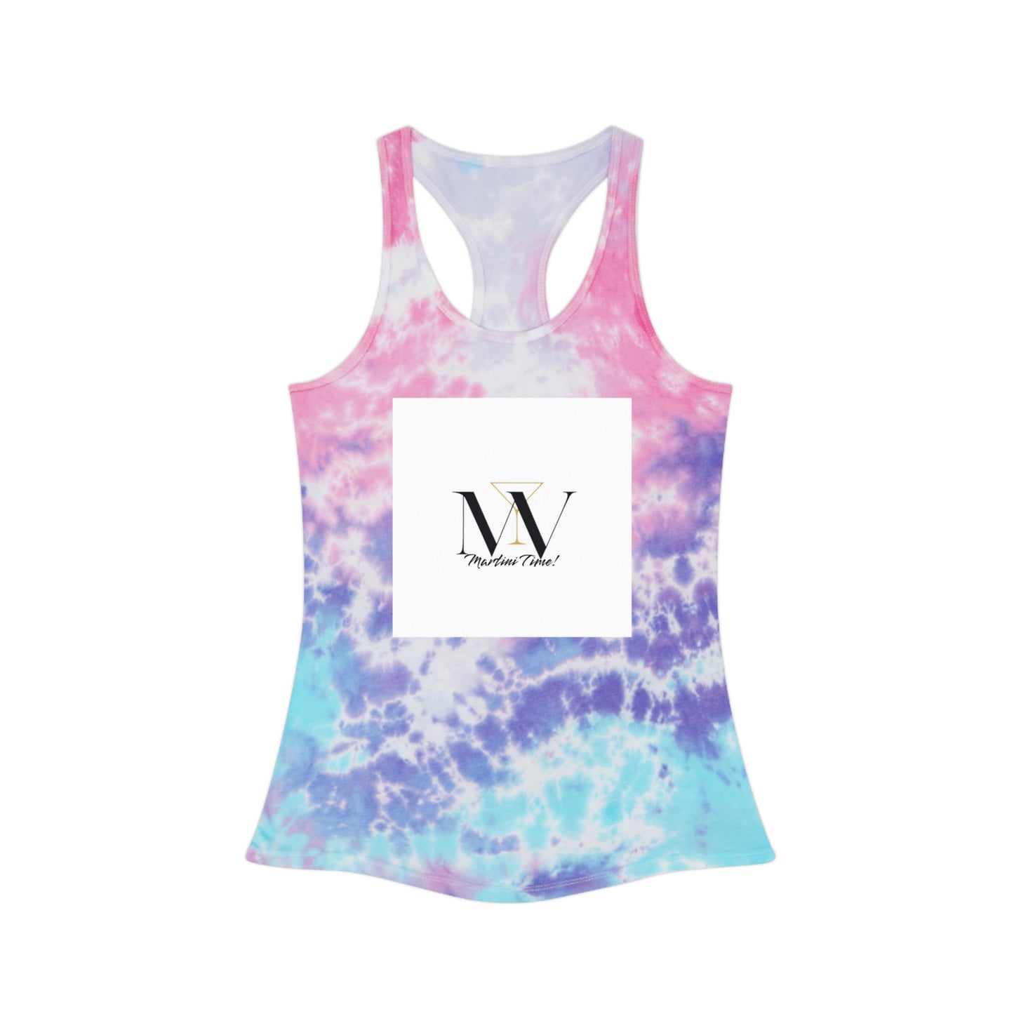 Vibrant Tie Dye Racerback Tank Top - Stylish Summer Essential for Any Occasion