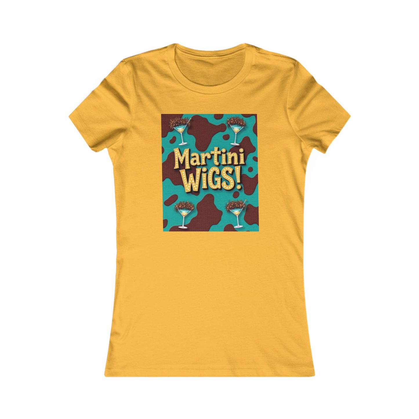 Martini Wigs Women's Tee, Fun Party T-Shirt, Cocktail Lover Gift, Unique Graphic Top, Women's Casual Wear, Birthday Celebration.