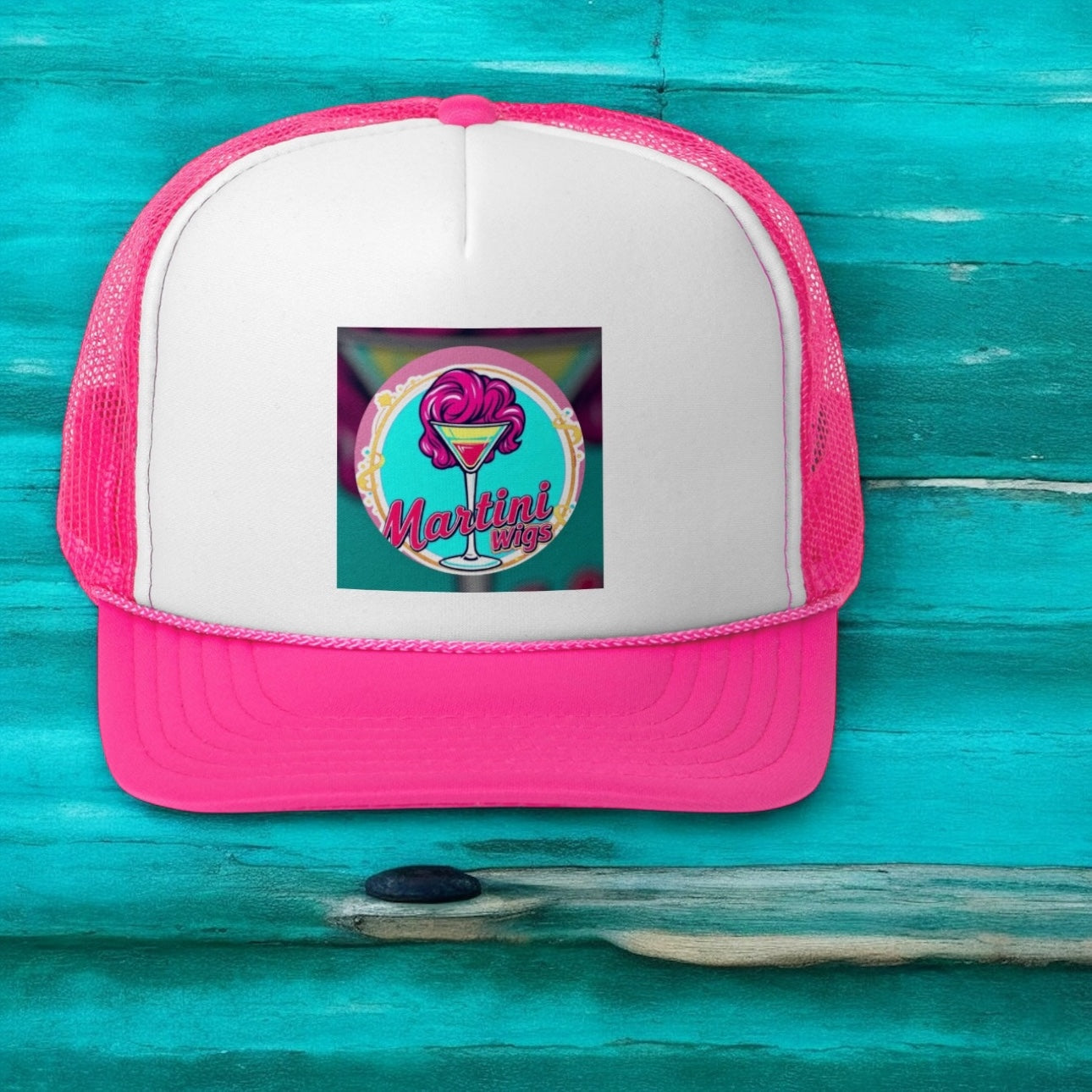 Retro Martini Trucker Cap - Fun Party Accessory