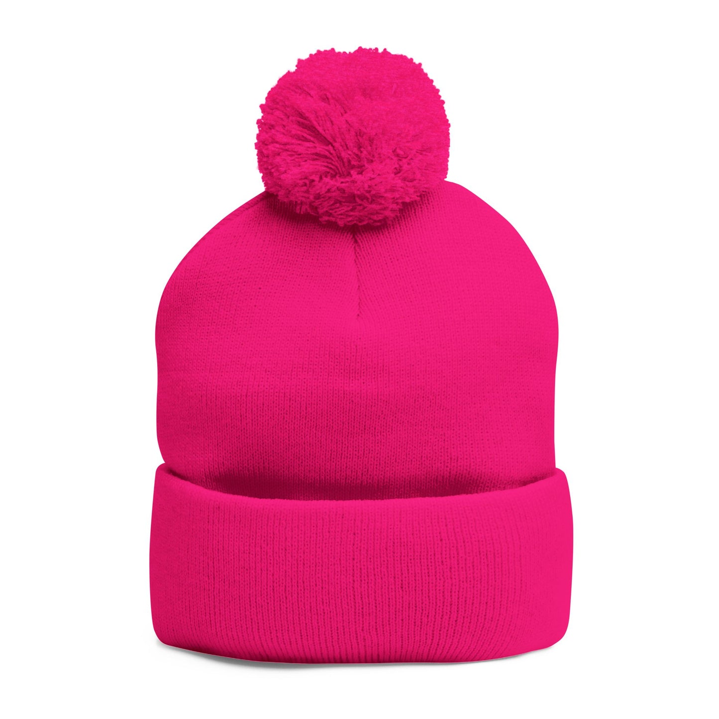 Cozy Pom-Pom Knit Cap for Cold Days, Embroidered Beanie for Winter, Perfect Gift for Friends, Outdoor Fun, Holiday Accessories.