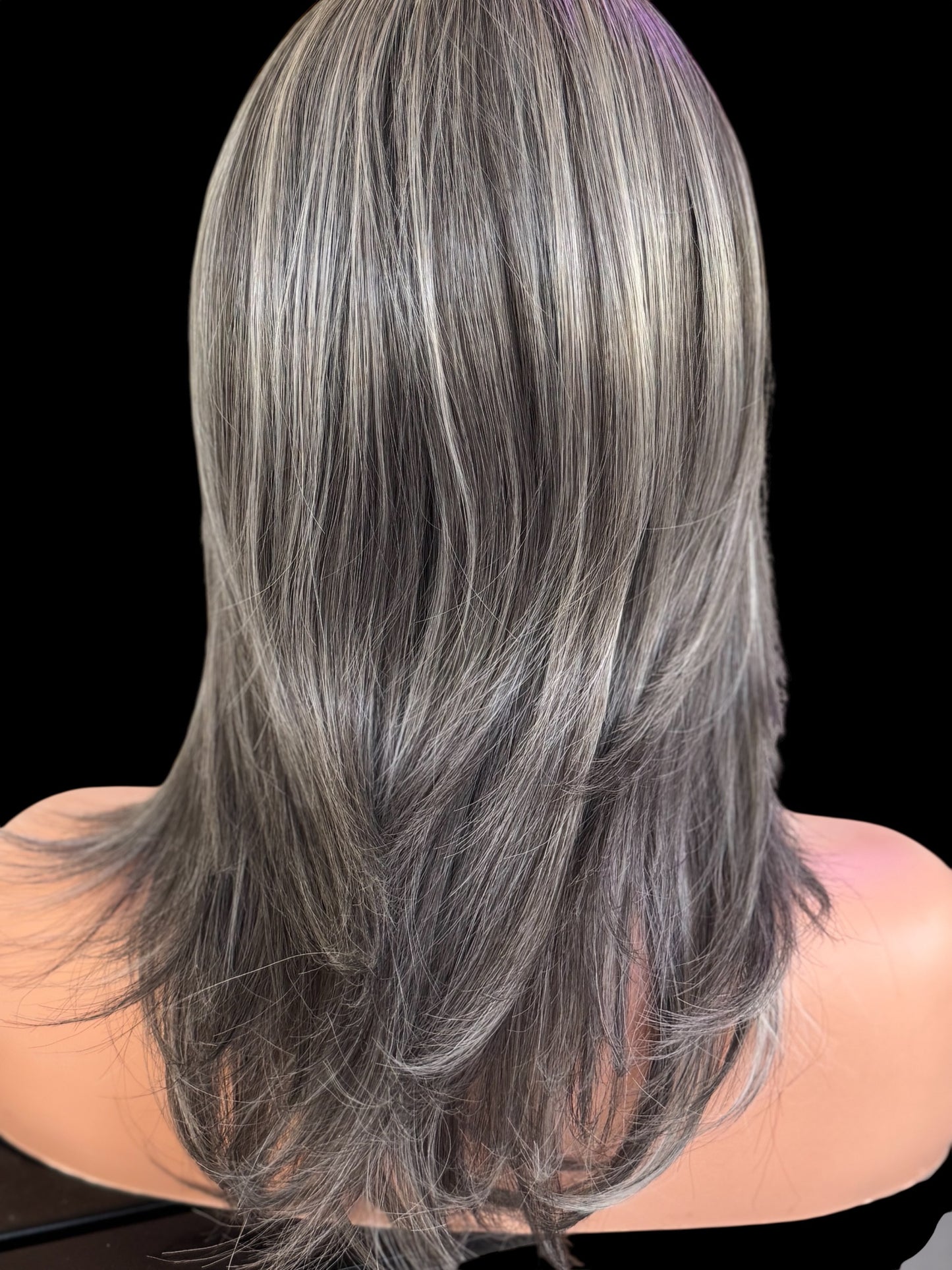 Boca!- Beautiful SCALPATINA Wig! Means you can part it anywhere in the scalpatina area. 4”x4” parting space.