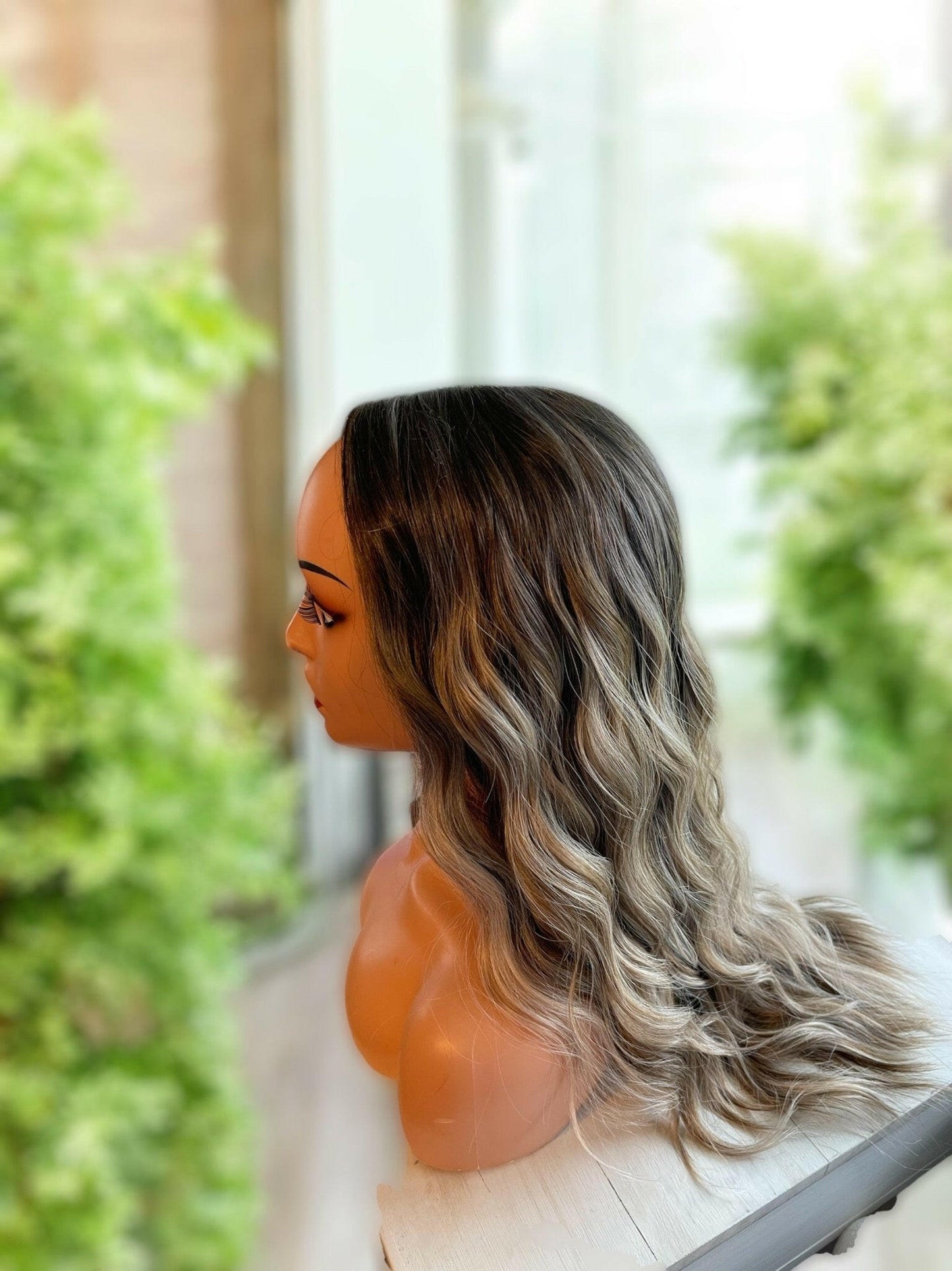 Aire - Light Brunette W/ Highlights T - Part - Martini Wigs