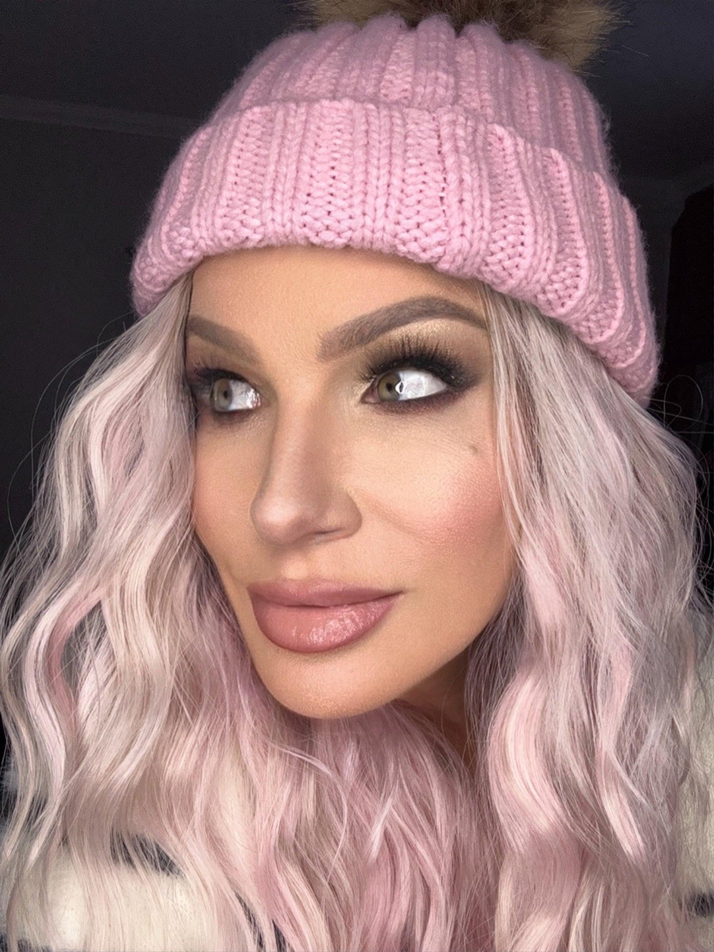 Pink Ribbon- universal-In Stock- actual wig pictured here. This is an auction for the sample only lace cut ships immediately ! No code use allowed on auctions