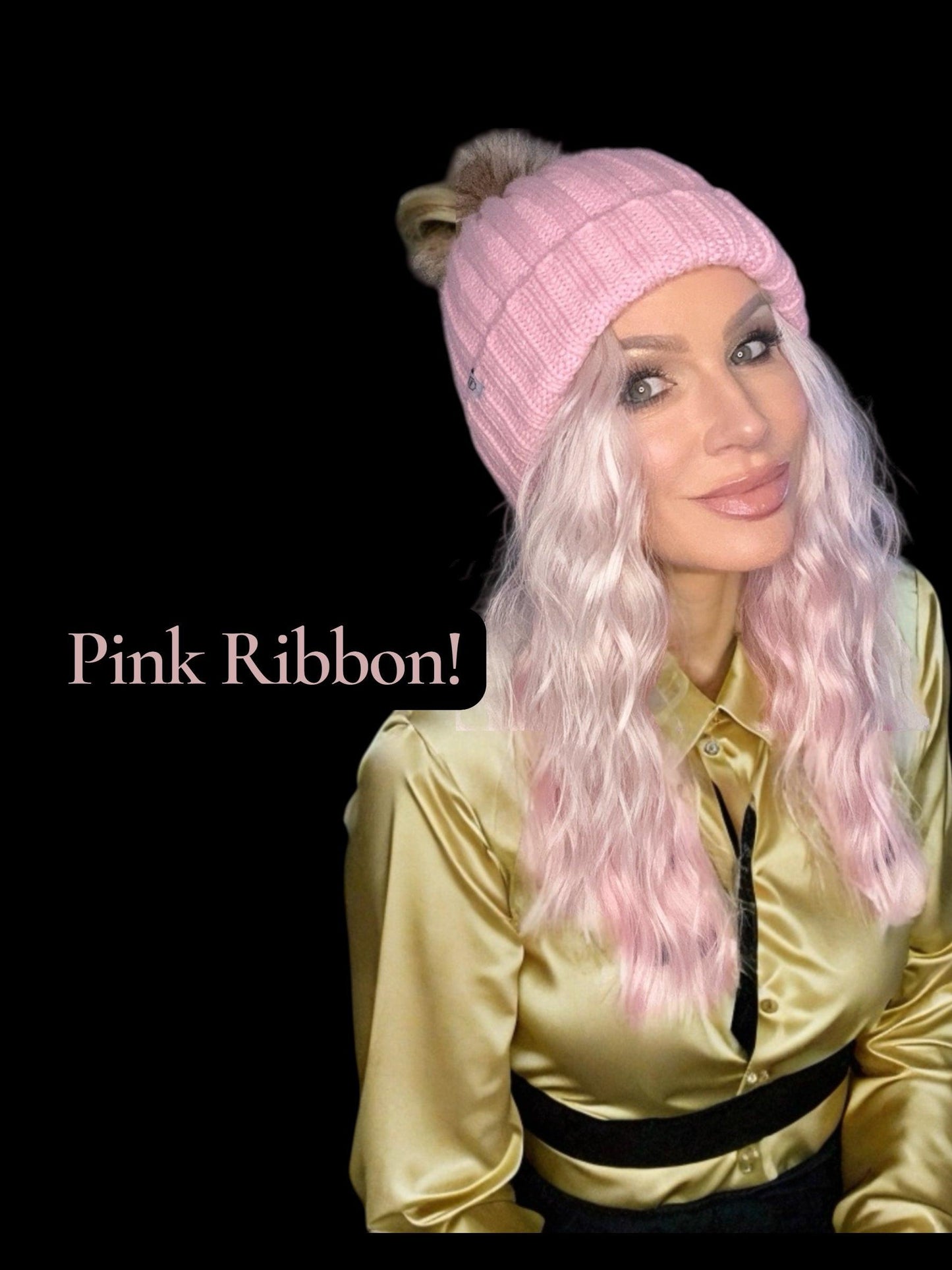 Pink Ribbon- universal-In Stock- actual wig pictured here. This is an auction for the sample only lace cut ships immediately ! No code use allowed on auctions