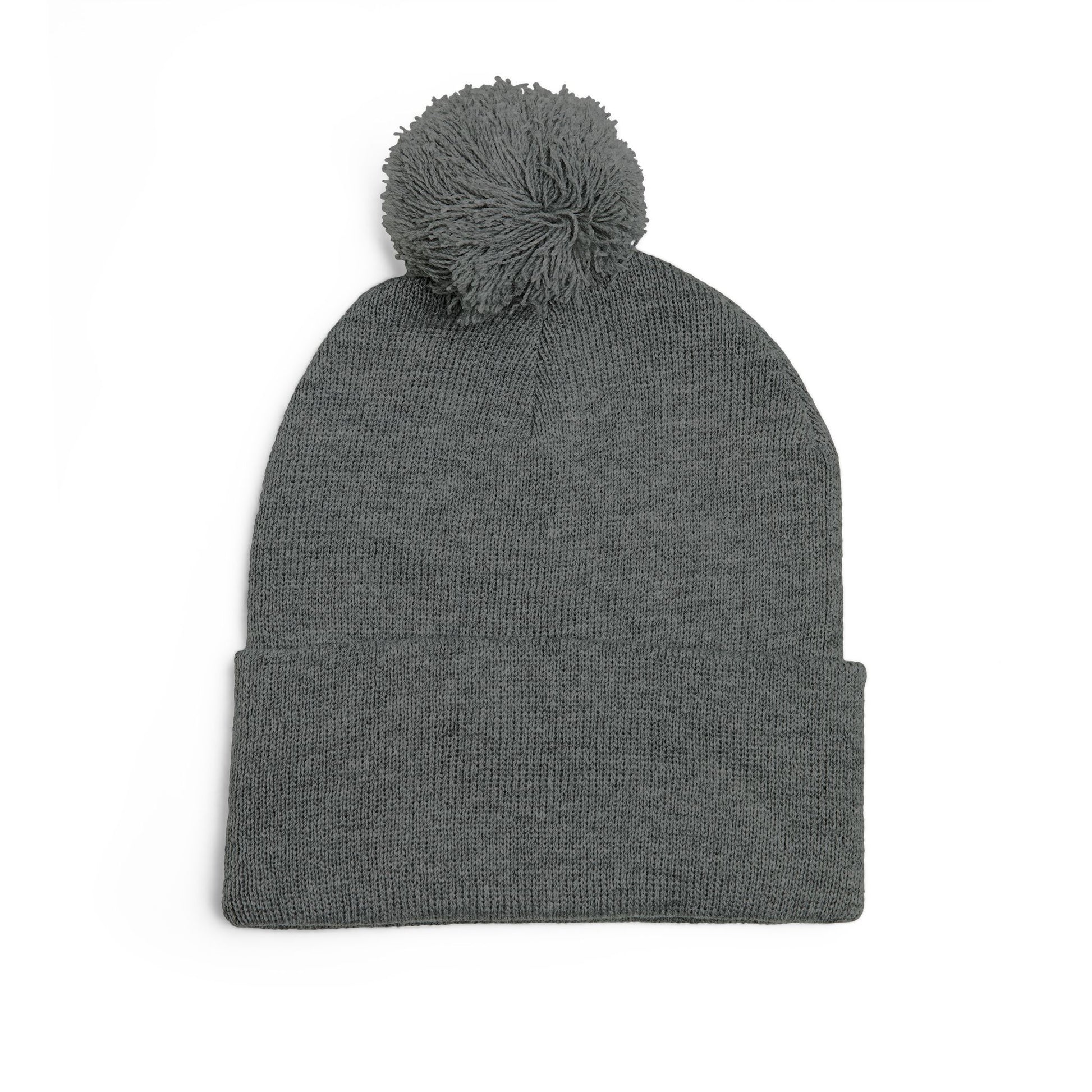 Cozy Pom-Pom Knit Cap for Cold Days, Embroidered Beanie for Winter, Perfect Gift for Friends, Outdoor Fun, Holiday Accessories.