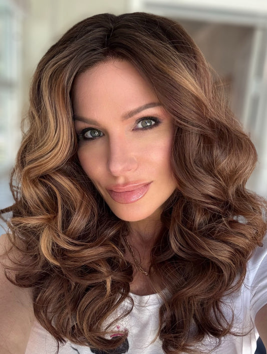 Coconut Curls-PETITE -A soft Coconut Brown with a tropical feel. Warm weather ready! In Stock!