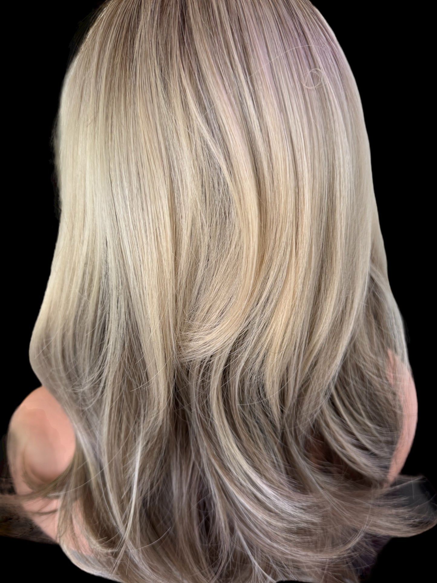 Torrance!- Beautiful SCALPATINA Wig! Means you can part it anywhere in the scalpatina area. 4”x4” parting space.