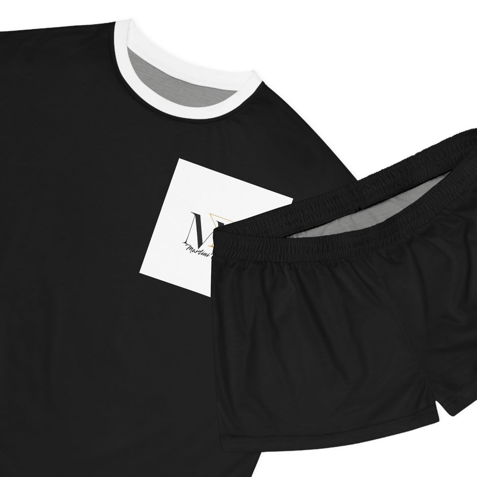 Chic Women's Black Short Pajama Set - Cozy & Stylish Sleepwear