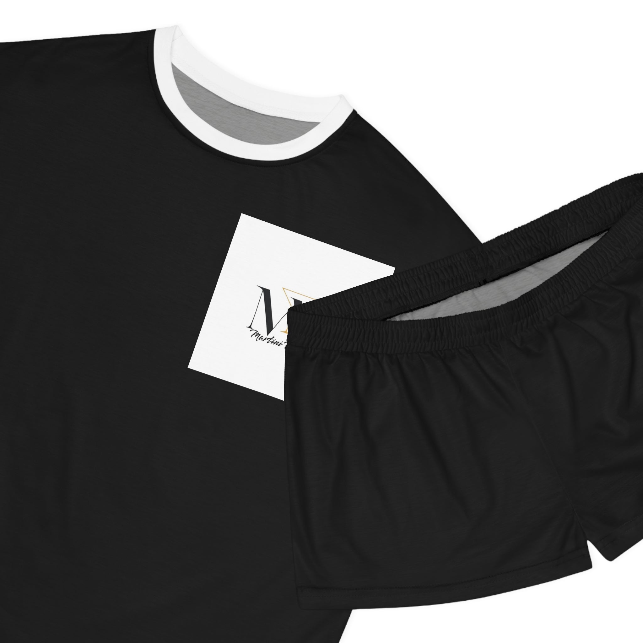 Chic Women's Black Short Pajama Set - Cozy & Stylish Sleepwear
