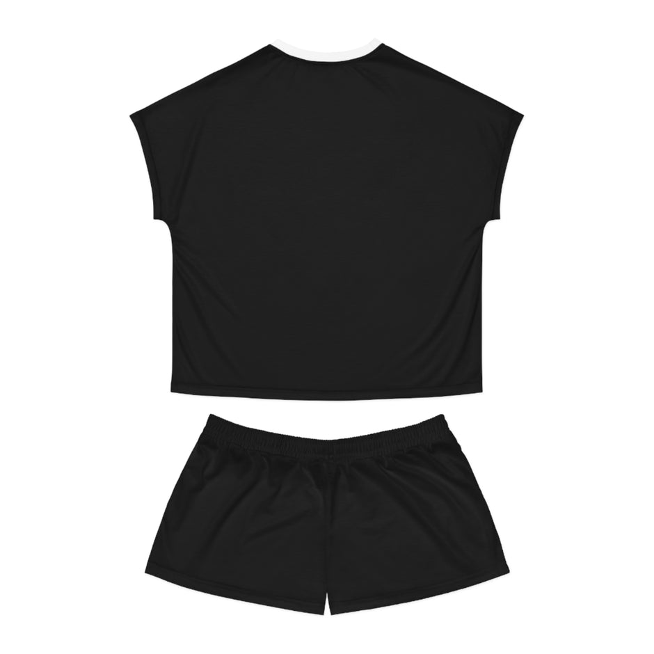 Chic Women's Black Short Pajama Set - Cozy & Stylish Sleepwear