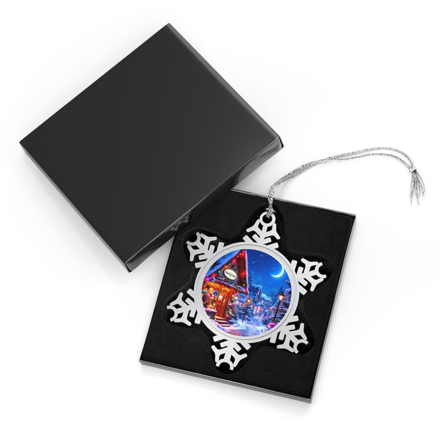 Pewter Snowflake Ornament | Winter Decor, Christmas Gift, Holiday Tree Decoration, Unique Keepsake, Seasonal Home Accent.