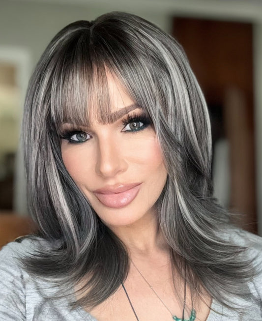 Boca!- Beautiful SCALPATINA Wig! Means you can part it anywhere in the scalpatina area. 4”x4” parting space.