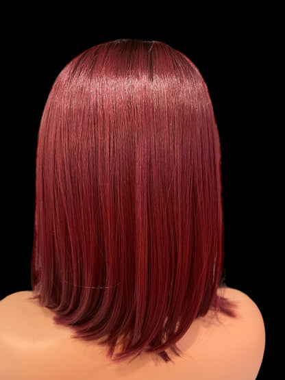 MADDIE- Burgundy with root shadow