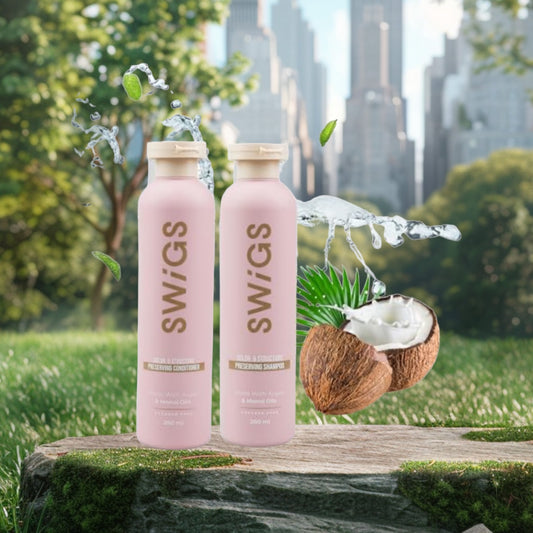 SWIGS Human & Synthetic Wig Shampoo & Conditioner set.