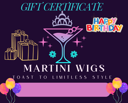 Martini Wigs Gift Cards