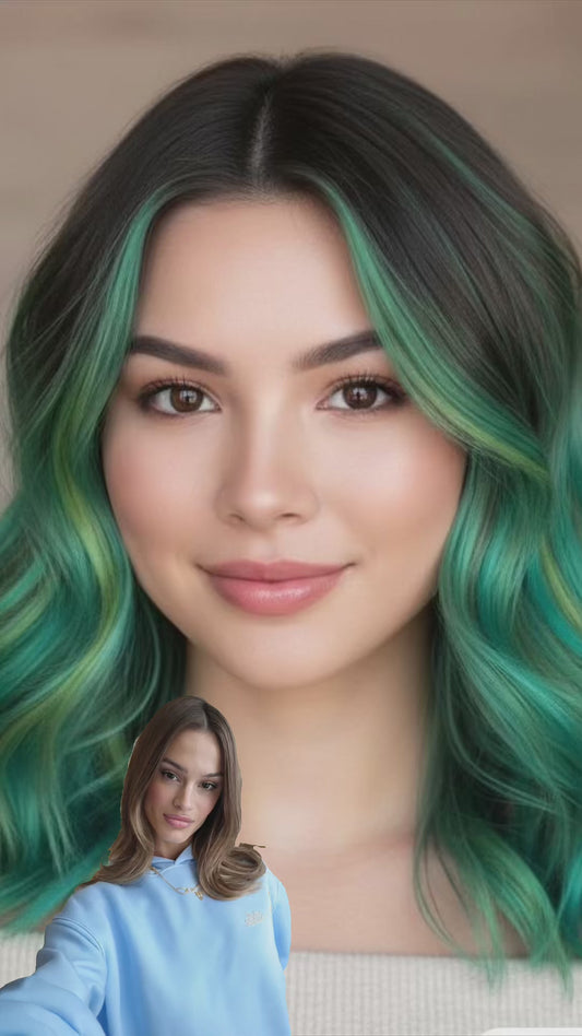 Wicked -Completed wig colors can vary .